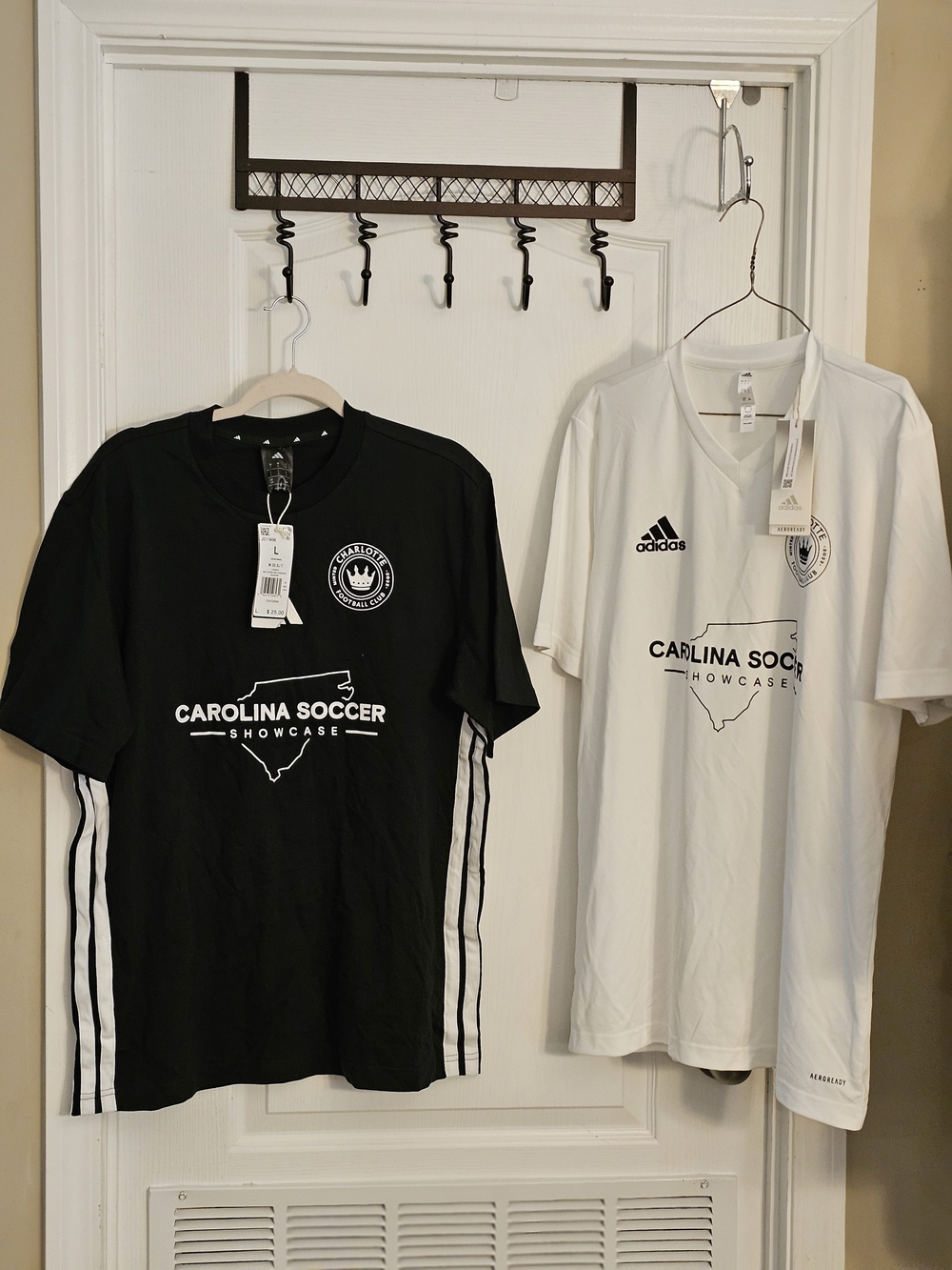 Adidas Charlotte Football Club Carolina Soccer Training Jerseys Set TWO Mens L